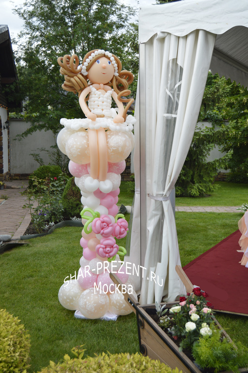 Украшение свадьбы тканями, живыми цветами, воздушными шарами!