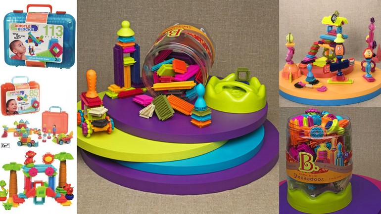 Игольчатые конструкторы BRISTLE BLOCKS (BATTAT) и СПИНАРУЗ ,СТЕКАДУЗ фирмы B DOT