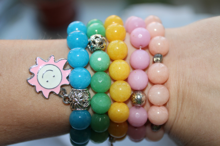 Комплект браслетов Карамельки