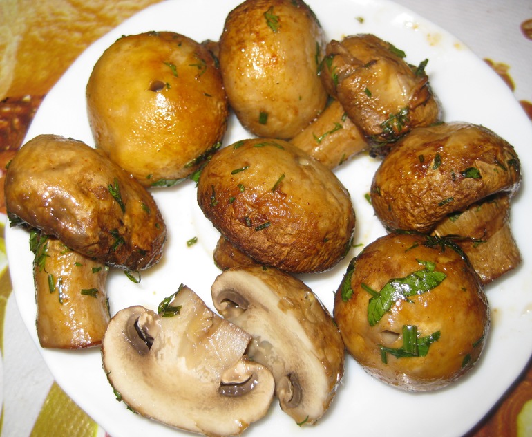 Шашлычки из шампиньонов