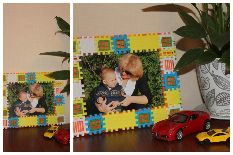 День 7. Фоторамка из оконных рам")