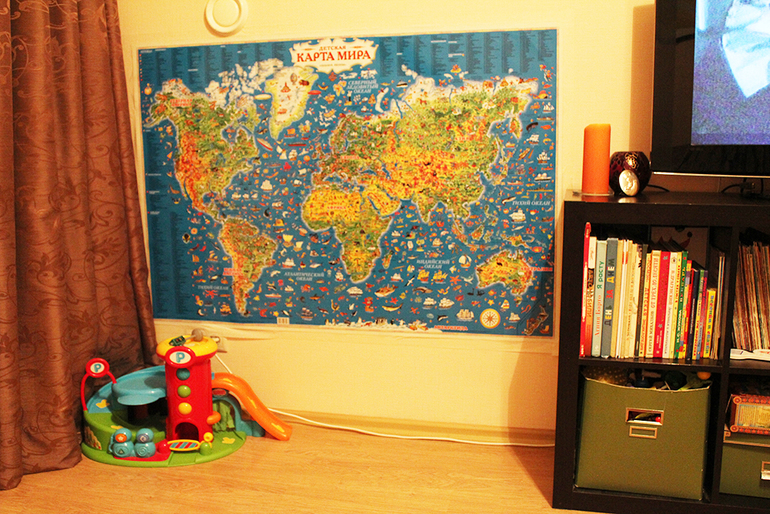 Детская карта мира.