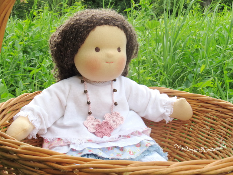 Вальдорфская кукла в стиле Бохо