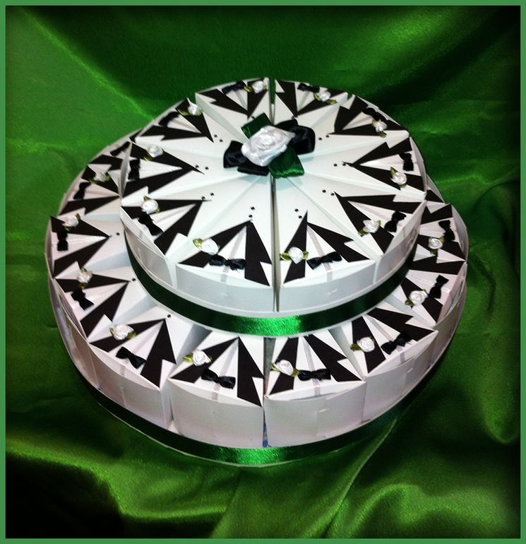 тортики бумажные к празднику на заказ