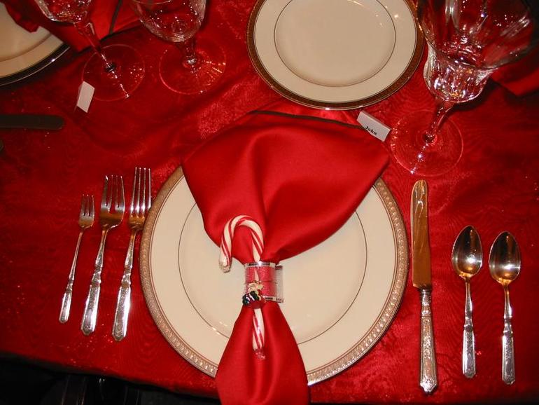 Новогодняя сервировка стола