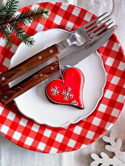 Новогодняя сервировка стола
