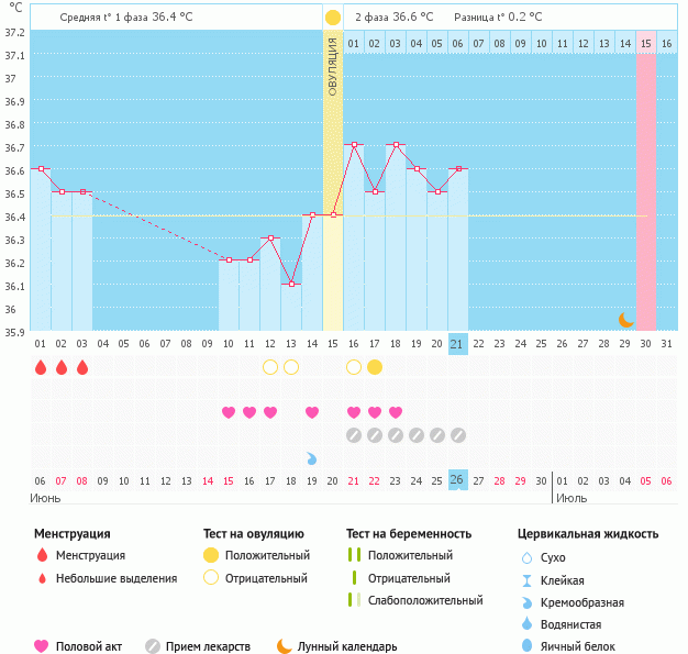 Как думаете возможно с таким графиком быть беременной или нет!?