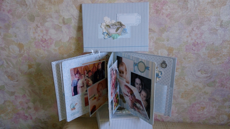 Подарок моему сынуле на годовасие-Скрап-альбом и не только))