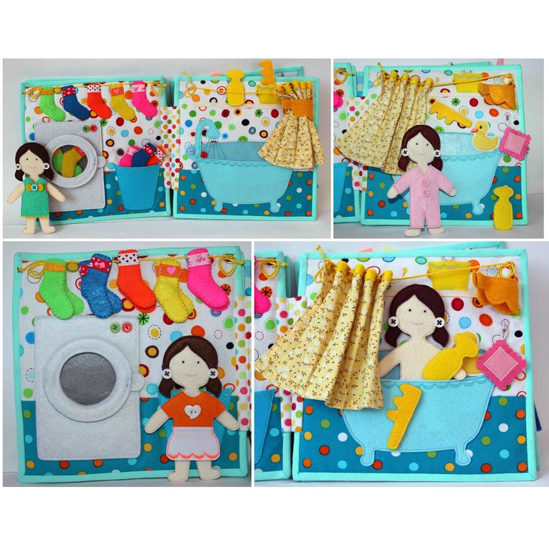 Развивающая книжка про маленькую девочку.