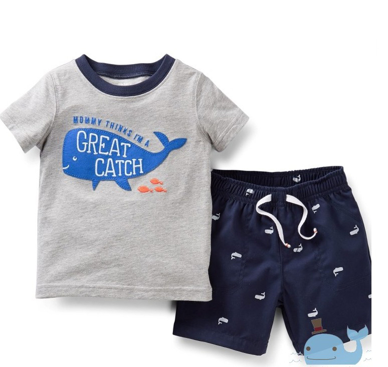 Carters Комплект «Большой улов» шорты + футболка