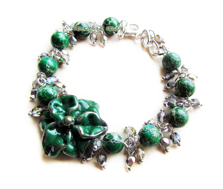 Цветочный браслет №9