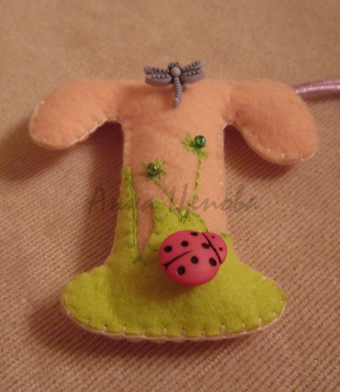 Имя из фетра для Дочуся