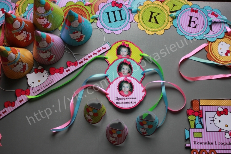 оформление первого Дня Рождения Ксюши в стиле