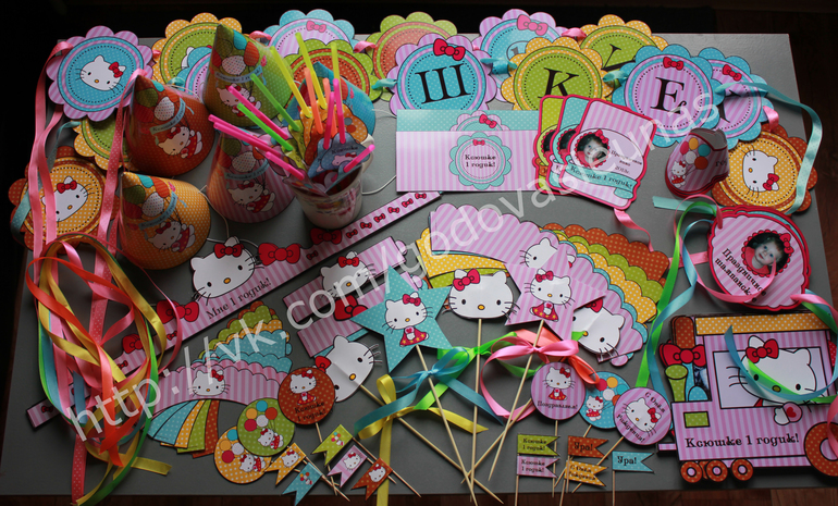 оформление первого Дня Рождения Ксюши в стиле