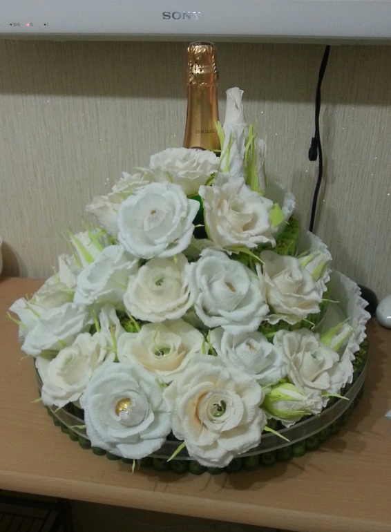 тортик из конфет