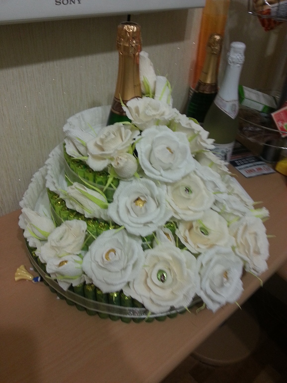 тортик из конфет