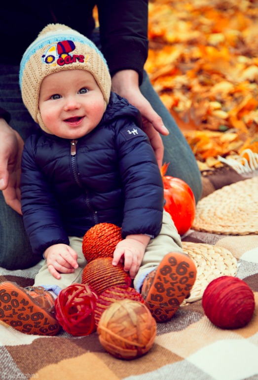 Осенняя фотосессия в парке (Максим с родителями)