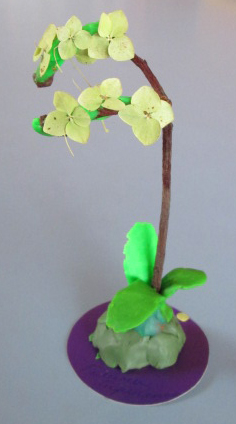 Как сделать красивую цветочную композицию из природных материалов?