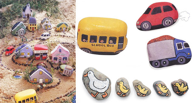 Камни и галька. Идеи творчества с детьми и не только… Часть №2.