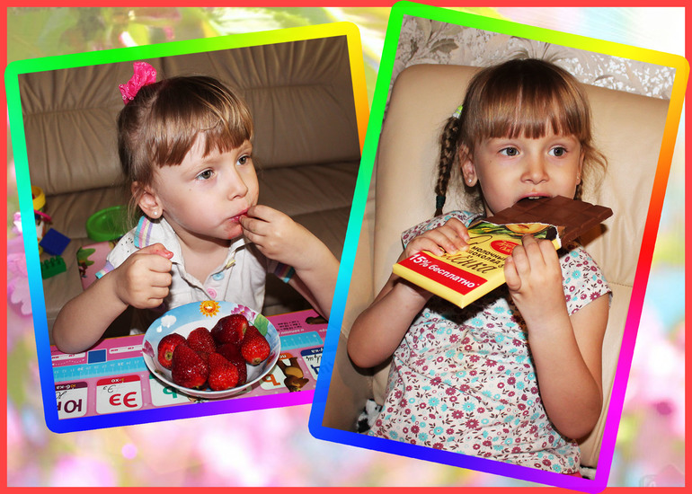 Смотрим мультики и кушаем вкусняшки!!!