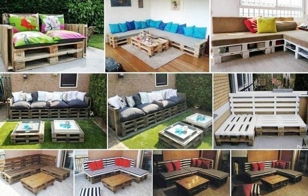 Вот какой дизайн можно сделать из строительных поддонов...