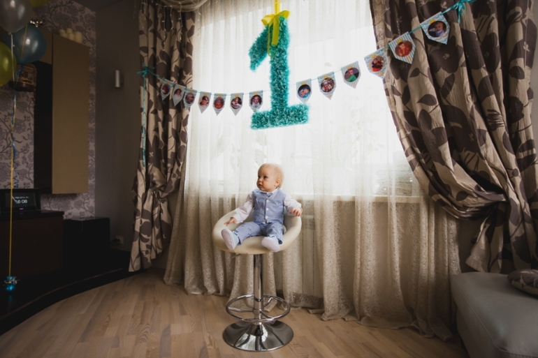 Первый день рождения Тимофея!