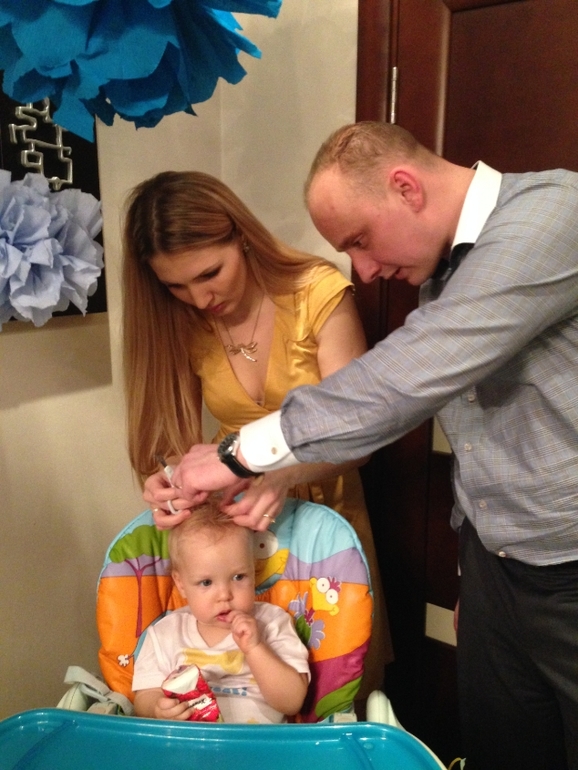 Первый день рождения Тимофея!