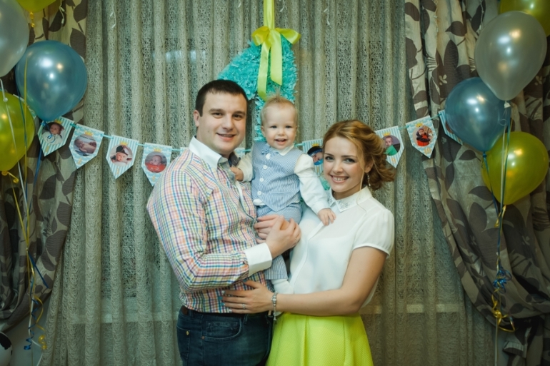 Первый день рождения Тимофея!