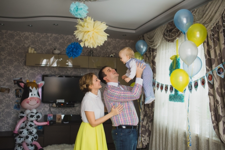 Первый день рождения Тимофея!