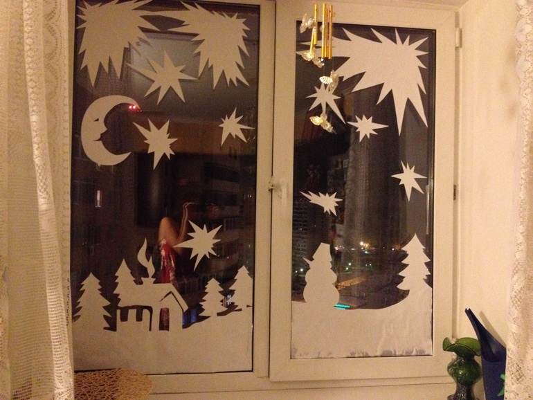 Декорируем окна...