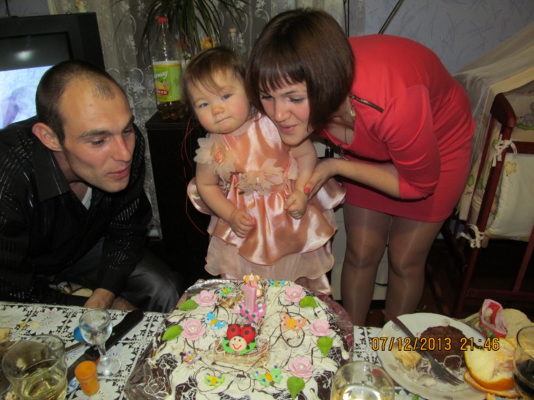 Первый день рождения моей дочери