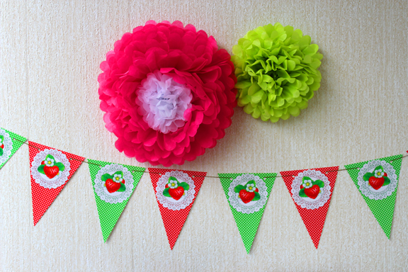 Любимой ягодке 1,5 годика или ДР в клубничном стиле