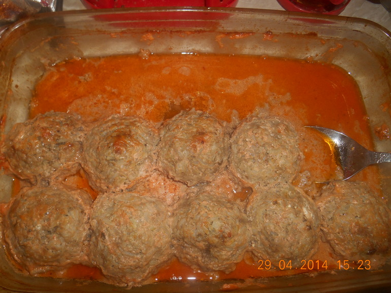 Ежики с пловом
