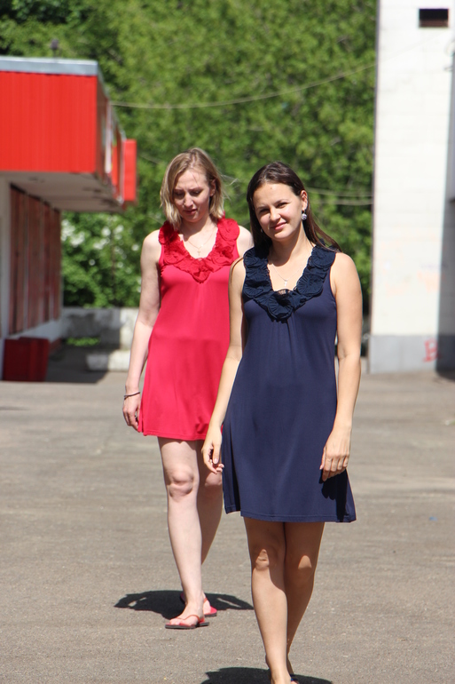 Легкое струящее платье для жары