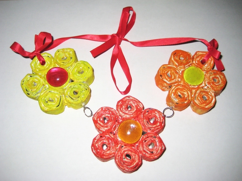 Летнее украшение в технике Папье-маше. Мастер-класс