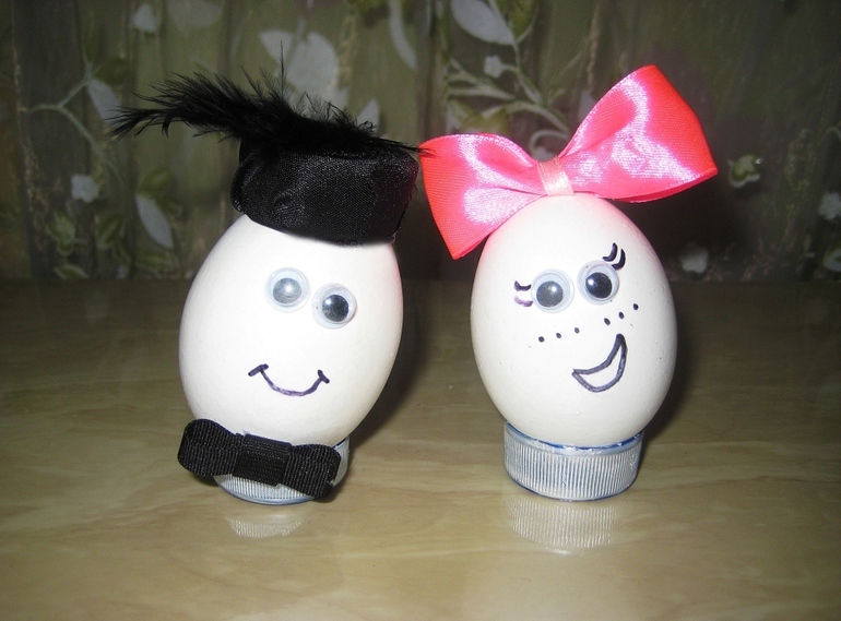 Весёлая парочка. Пасхальные яйца