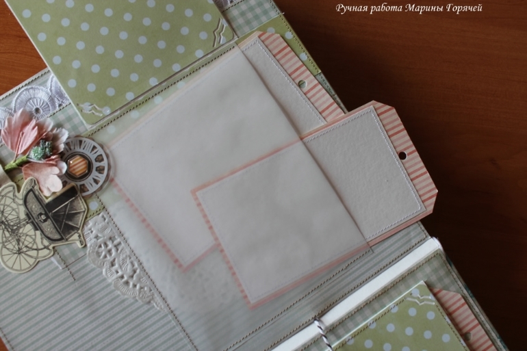 Альбом для новорожденного мальчика - винтаж и кружева!