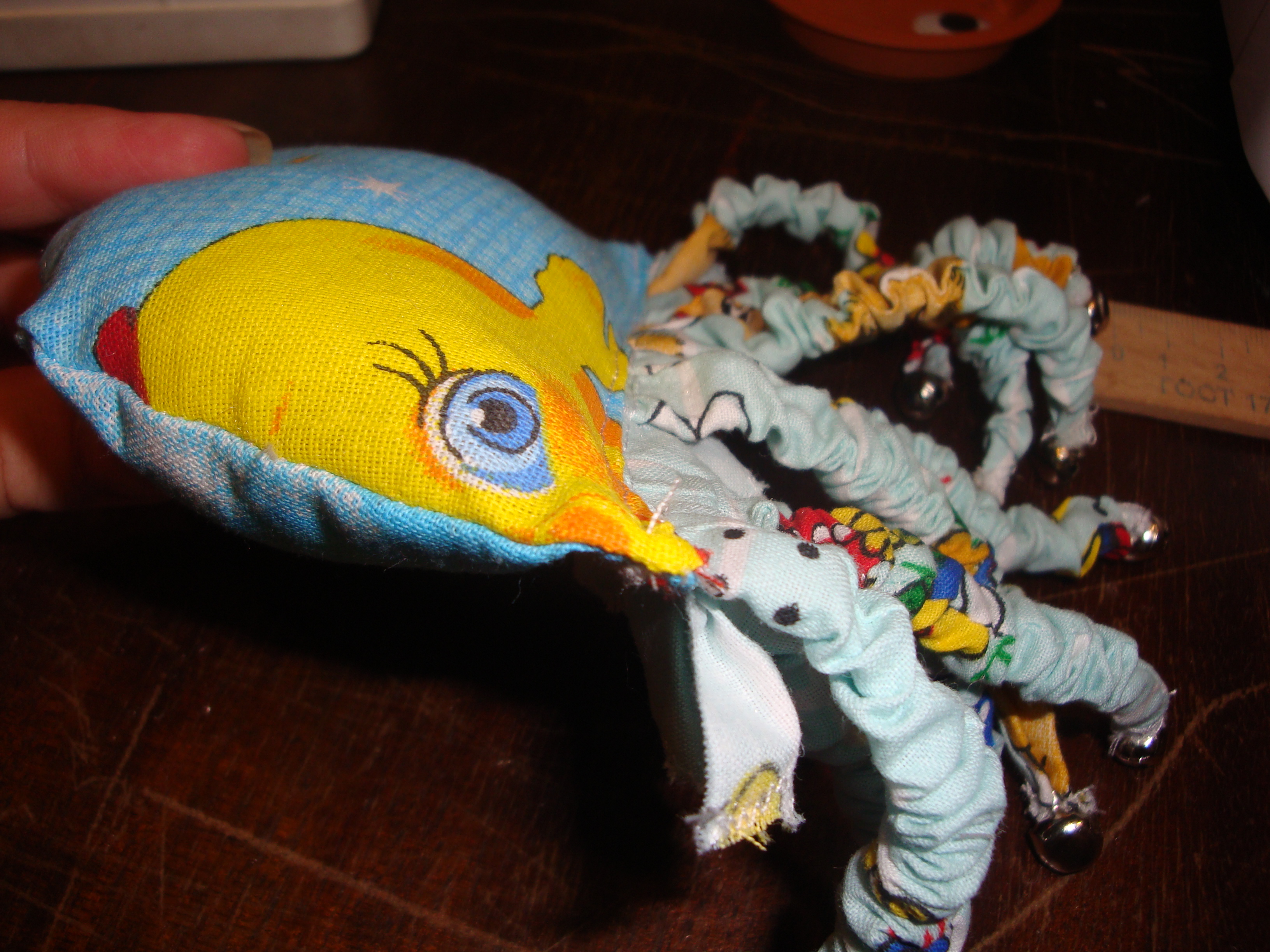 МК развивающей игрушки "Осьминожек" (много фото)