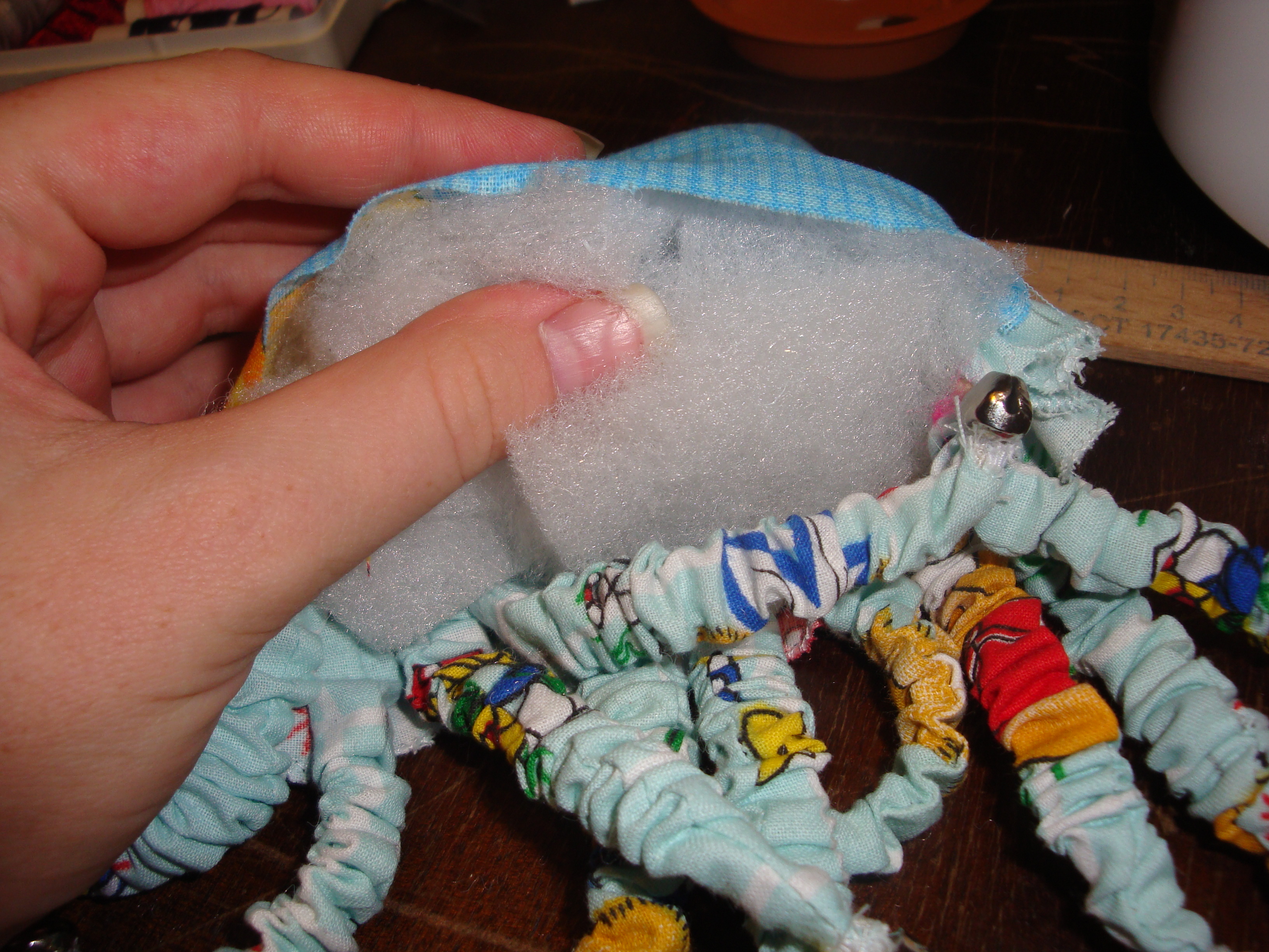 МК развивающей игрушки "Осьминожек" (много фото)