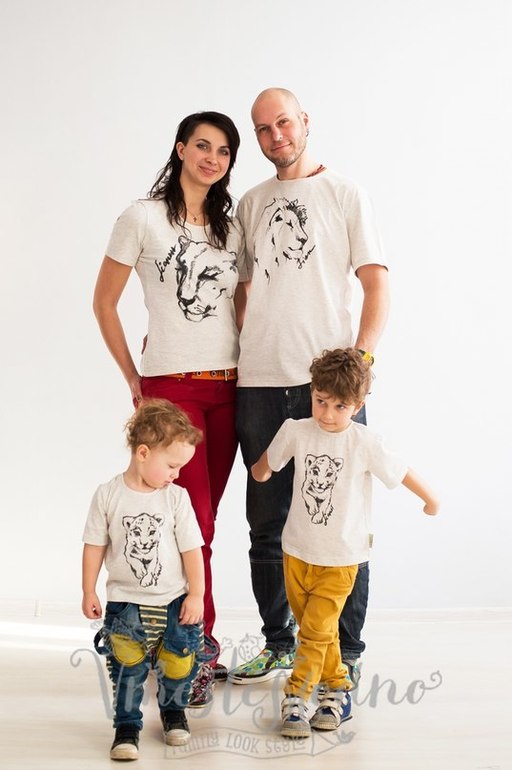 Футболки стиля Family Look для каждого члена семьи (отправка в регионы)