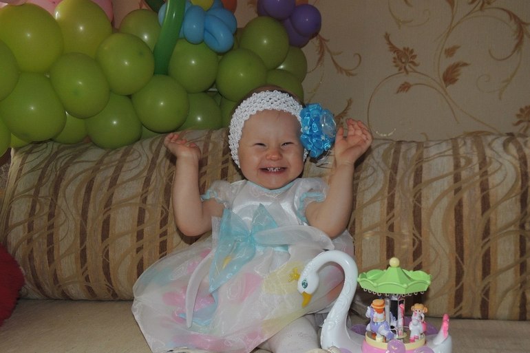 Первый день рождения нашей принцессы.