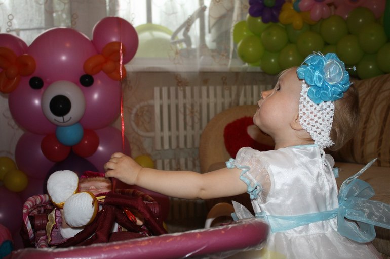 Первый день рождения нашей принцессы.