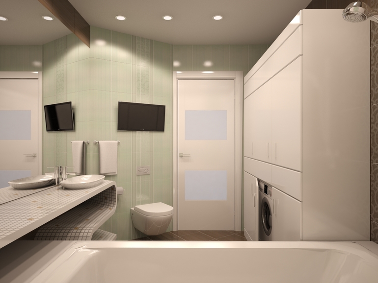 Санузел с ТВ