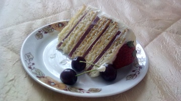 Торт с ягодой