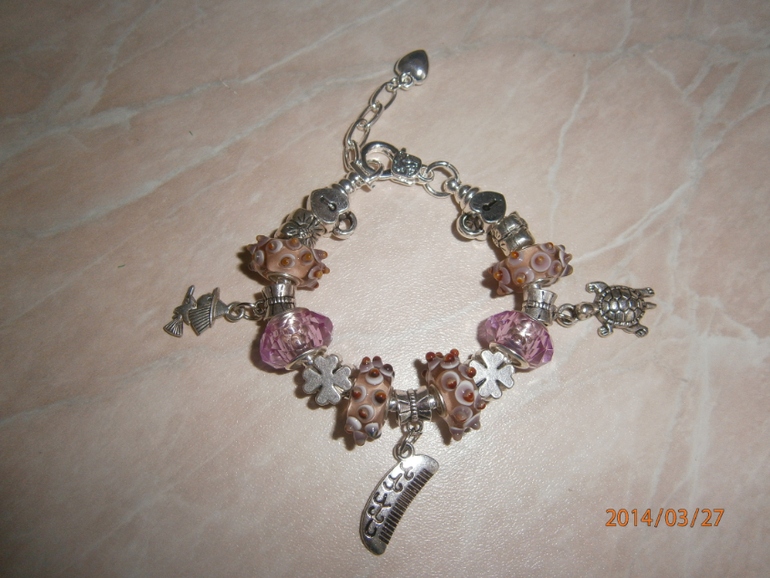 Браслеты в стиле PANDORA для маленьких принцесс.