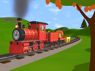 Паровозик Шонни. Учим английский алфавит А.