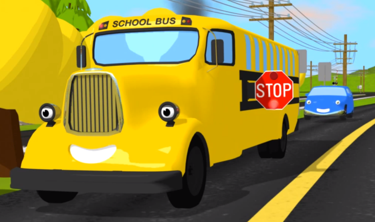 Мультфильм про машинку и Паровозика Шонни. Учим Дорожные Знаки