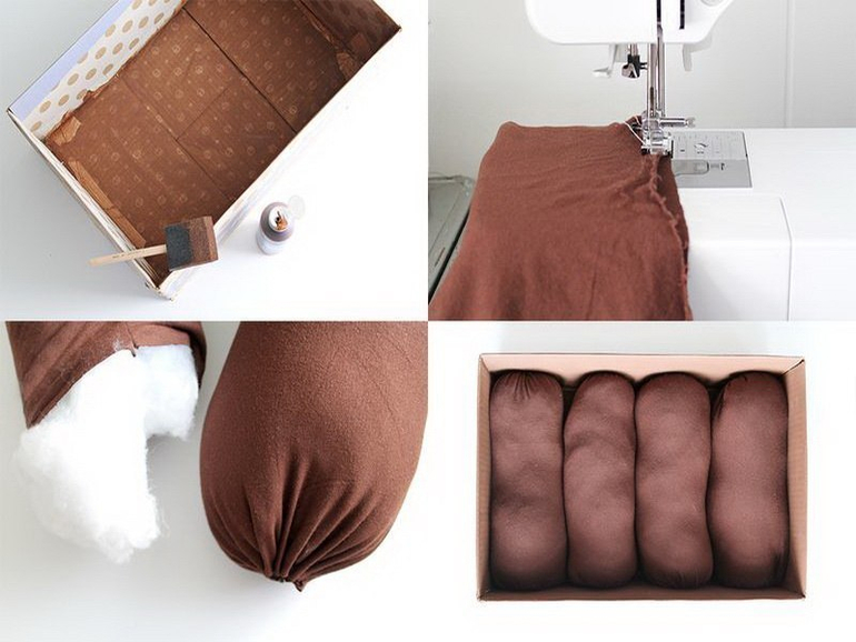 Фетровая грядка с ягодами и овощами