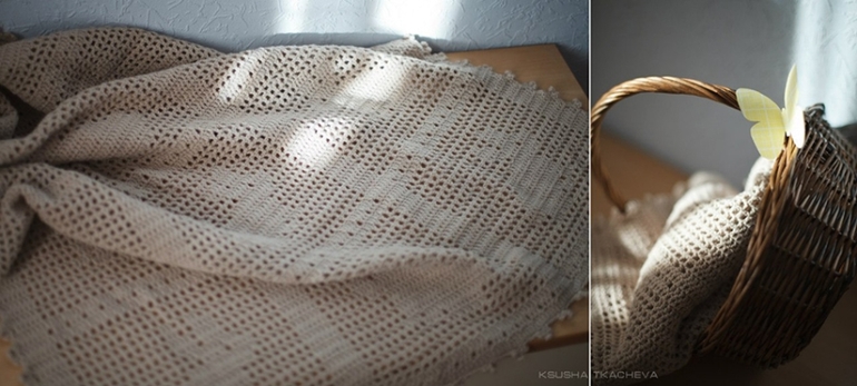 А давайте свяжем пледик с зайками ?