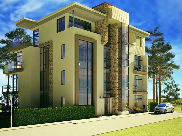 3D визуализация Комплекс отдыха,вот что получилось!